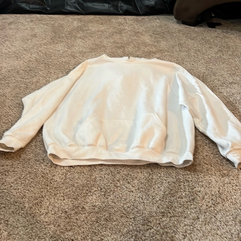 White sweatshirt